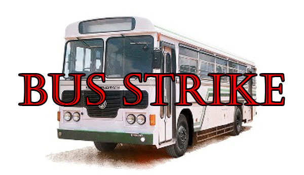 Bus Strike by Private Operators in Katunayake Colombo Route