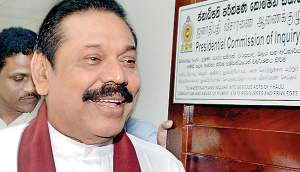 Mahinda at Presidential Commission of Inquiry Today Too