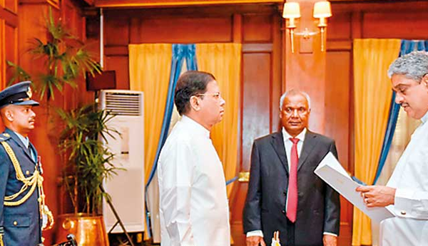 Field Marshal Sarath Fonseka Sworn in as Cabinet Minister