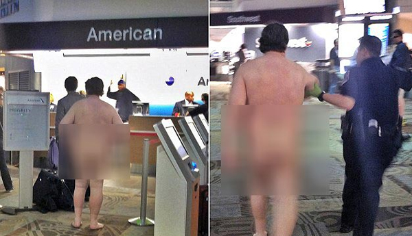 A Naked Intruder in Nashville International  Airport