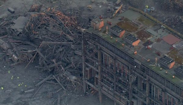 A UK Power Station Collapse Killing One Person
