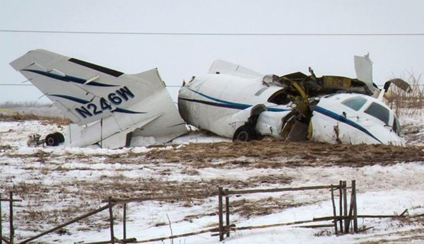 Private Plane Crash at Quebec, Canada