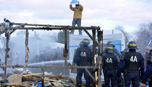Clashes Began when France Cleared Calais Jungle