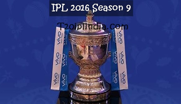 IPL 2016 Schedule and Time Table
