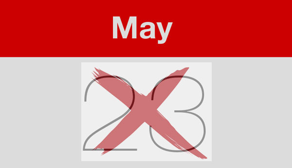 May 23rd is Not a Public Holiday