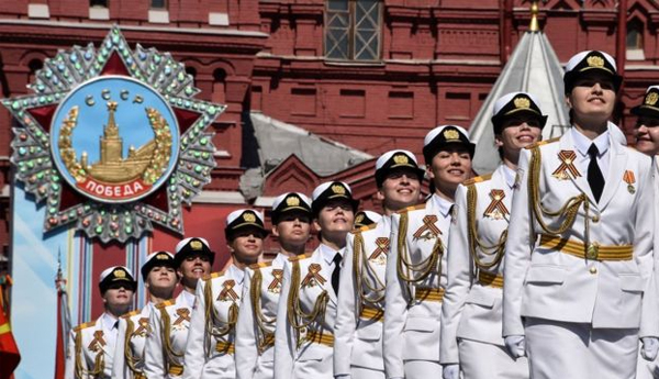 Russian Victory Day of World War Two Parade Held on Today