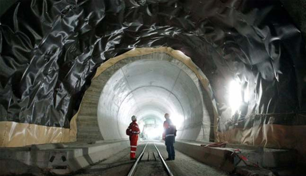 World’s Longest rail Tunnel Sees Light at end of Decades’ Wait