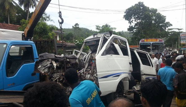 Death Toll Rises to 7 – Ballapana Bus Van Collision