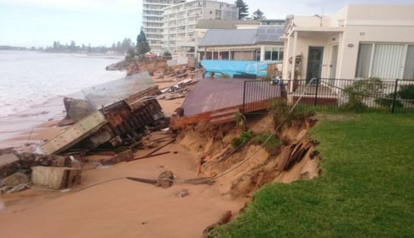 Australia storm Eroded 50 M of Collaroy Beach