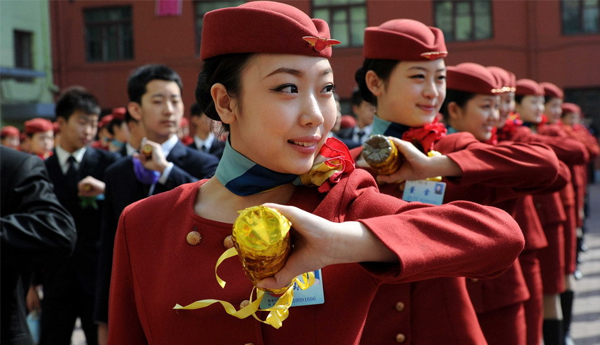 Flight Attendants Go Through Military Training to Control Crazy  Passengers  in Flight