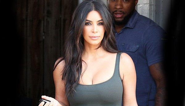 Sweat Marks Under Kim Kardashian Breasts
