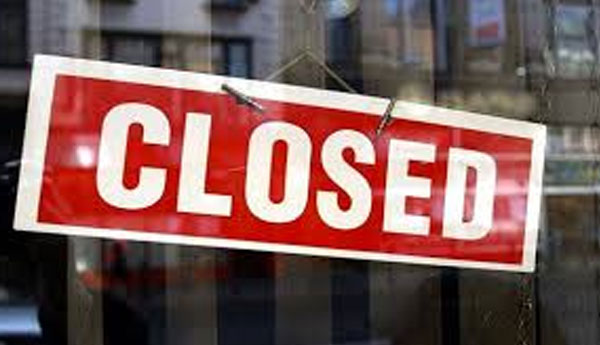 Hambantota shops closure to Register their  Protest Against VAT
