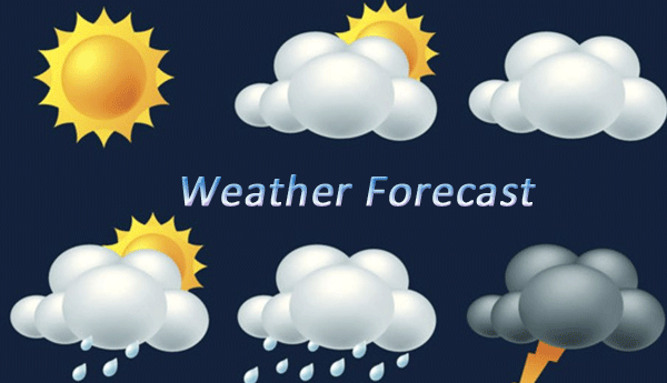 Weather Forecast For 31st  August 2016