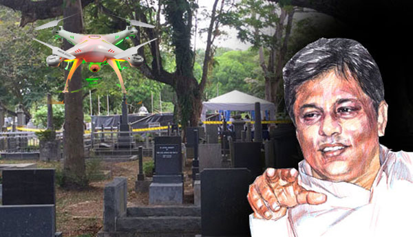 Drone Camera Over Lasantha’s Body Exhumed Location