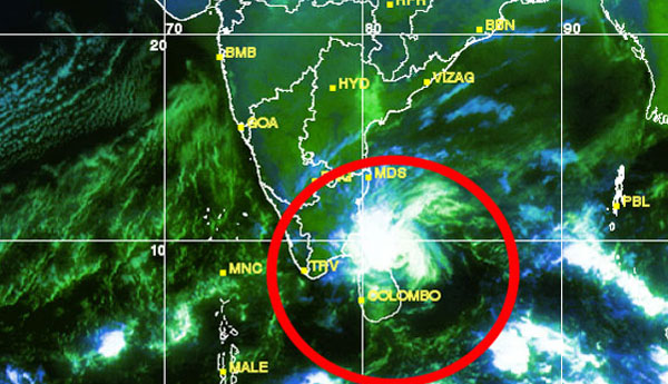 No Threat to  Srilanka  by KYANT  Strong Storm