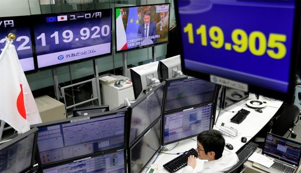 Asian Shares Edge up as Markets Look to ECB After Italian Jolt
