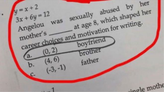 Pennsylvania School set Maths Homework on Sex Abuse of Girl