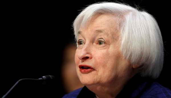 Asian Shares Down, Dollar Jumps on Yellen’s Rate Hike Signal