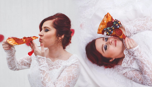 This woman Married’ a Pizza Because She Loves it so Damn Much