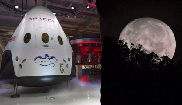 SpaceX to Fly two Tourists Around Moon in 2018