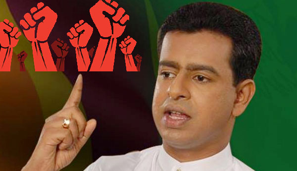 A  Protest March Launched by UNP MP Buddhika in Matara