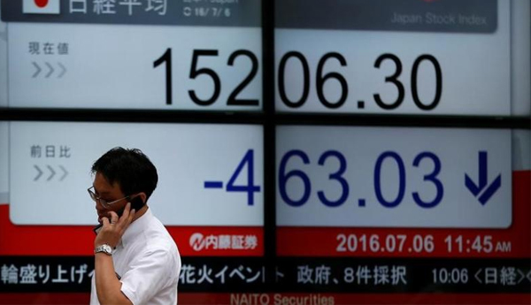 Asia Stocks, Euro Pressured by Economic, Political Uncertainty