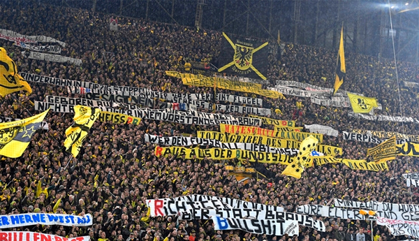 German Football Federation Bans 88 Borussia Dortmund Fans From Stadiums