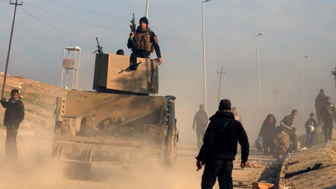 Mosul battle: Troops Retake Main Government Office
