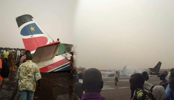 Passenger plane crashes at airport Cost 44 people Lives in South Sudan
