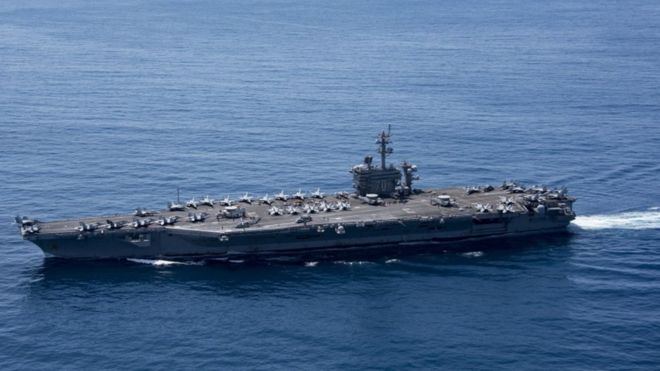 North Korea ‘ready to sink’ US aircraft carrier Vinson