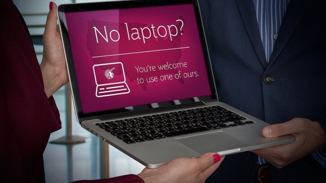 Laptop ban: Qatar Airways to loan laptops during flights?