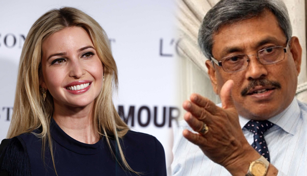 Gotabaya Developing Rapport with Ivanka Trump, Daughter of Donald Trump?
