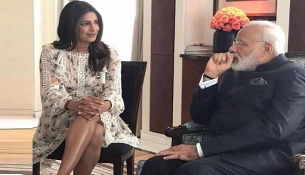 Priyanka Chopra attacked for ‘showing legs’ to India PM Modi