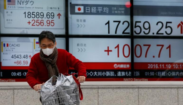 Asia stocks drift down from 2-year highs, pound nurses losses