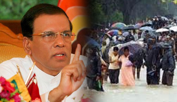 President Ordered  Ministers to Visit & Assist  Flood & Landslide Victims