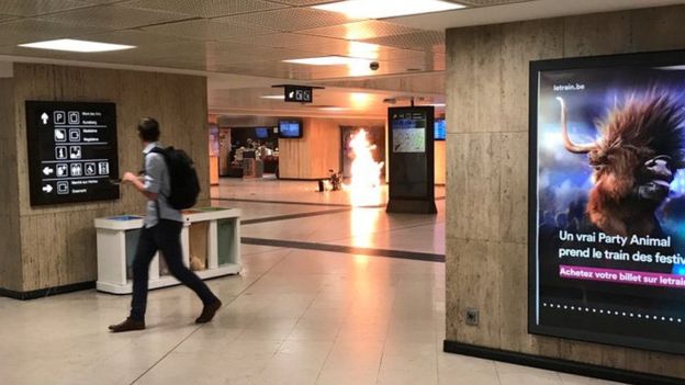 Suspected Suicide Bomber Shot at Brussels Railway Station