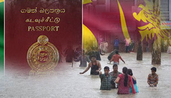 Instead of Floods Destroyed Passport Documents with Divisional Secretary ‘s Certification New Passport  Could be Obtained