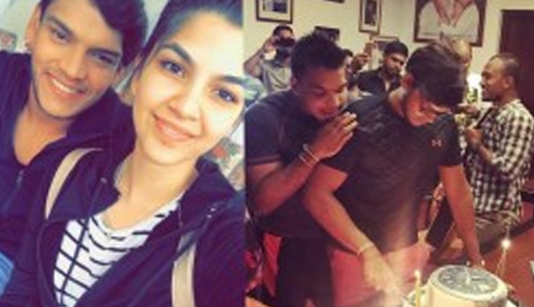 Mahinda Sang a song along with his daughter in law in Rohitha’s birthday today?