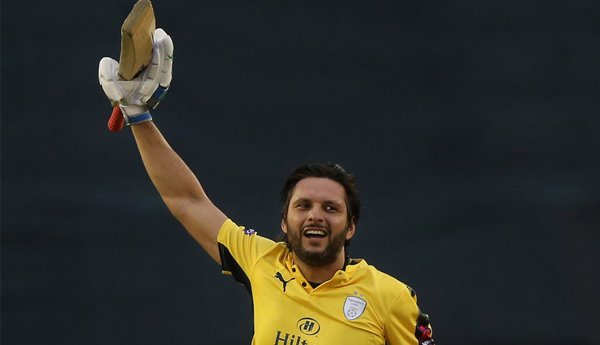 Afridi’s Maiden T20 Hundred Leads Hampshire Rout Of Derbyshire
