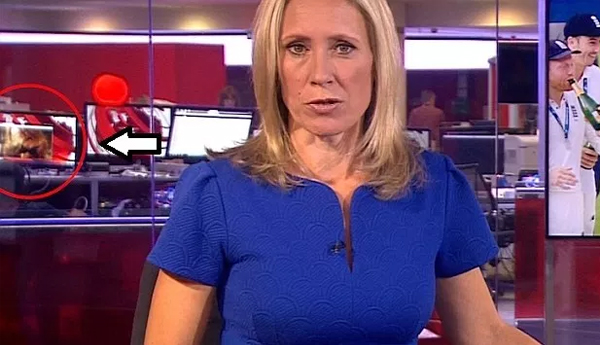BBC Worker Spotted Watching A S*X Scene During A Live News Coverage