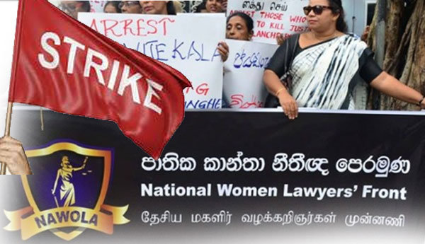 Demonstration Demanding Arrest of Vijayakala by National Women Lawyers’ Front