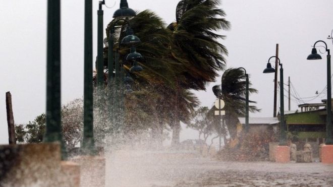 Hurricane Maria Bears Down On Virgin Islands and Puerto Rico
