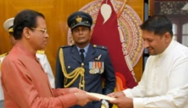 State Minister Took  Oaths as Acting Defence Minister