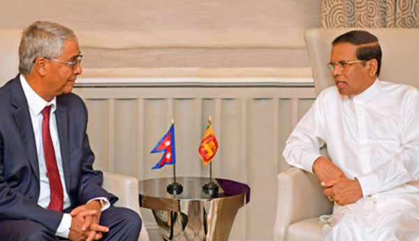 President Met Nepalese Prime Minister