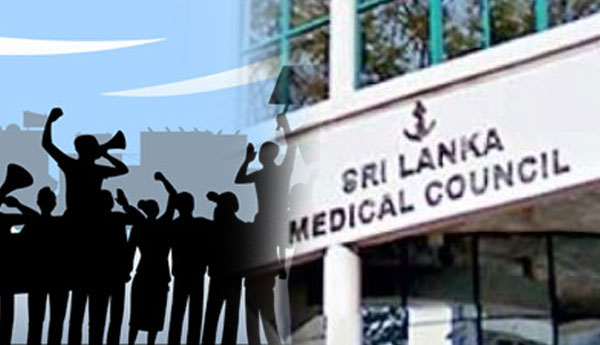 Medical Faculty Students Too Protest Against New SLMC Chairman