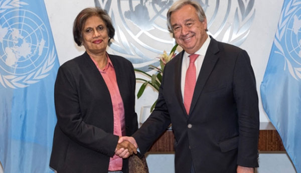 Former President Chandrika Met UN Secretary General in New York