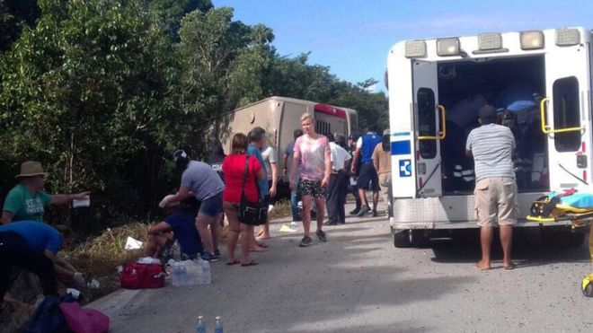 Mexico Bus Crash: Tourists Killed In Quintana Roo State