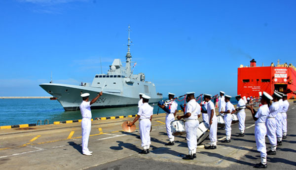 French Naval Ship ‘Auvergne’ at Port of Colombo