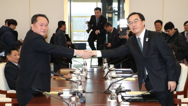 North and South Korea Begin High-Level Talks on Olympic Games