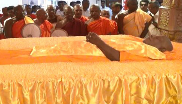 Funeral of Dr. Wimalaratne Thera